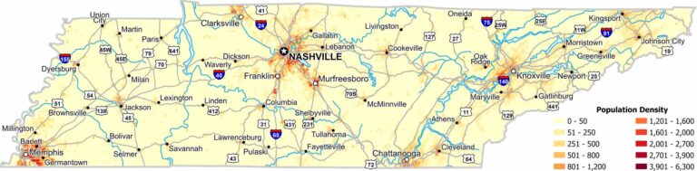Tennessee Zip Code Map - US Maps