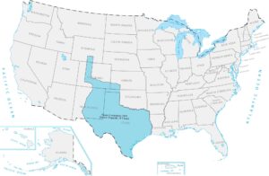 Texas Annexation 1845 Map