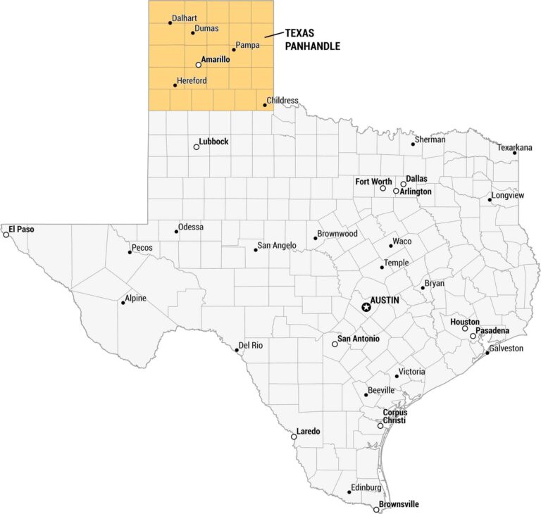 Texas Panhandle Map