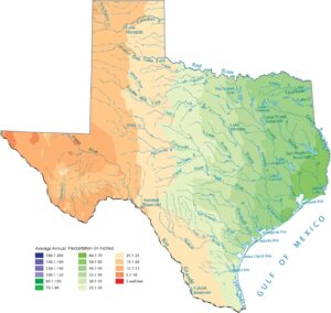 Texas Precipitation Map