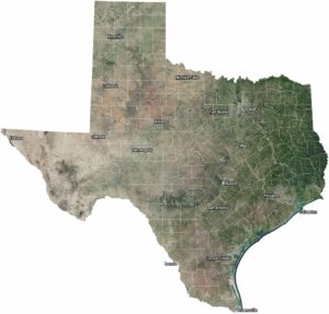 Texas Satellite Map