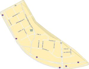 The Gulch Map Nashville