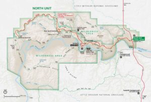 Theodore Roosevelt National Park Map North Unit