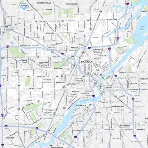 Toledo Map Ohio