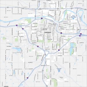 Topeka Map Kansas