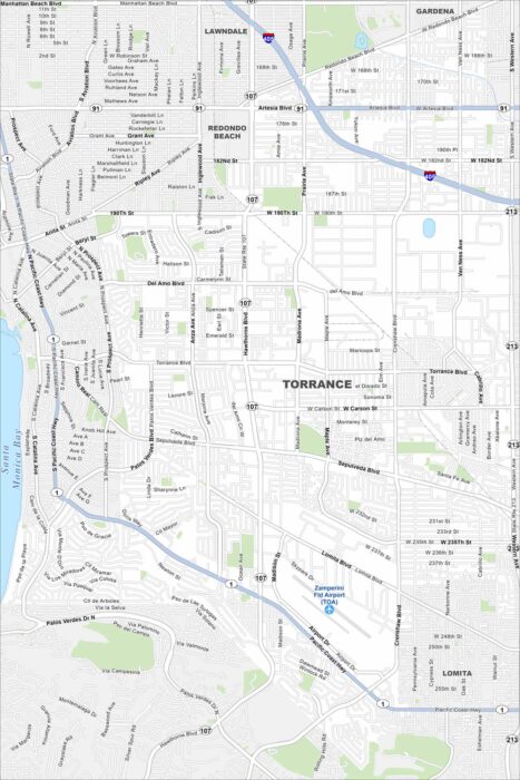 Torrance Map California