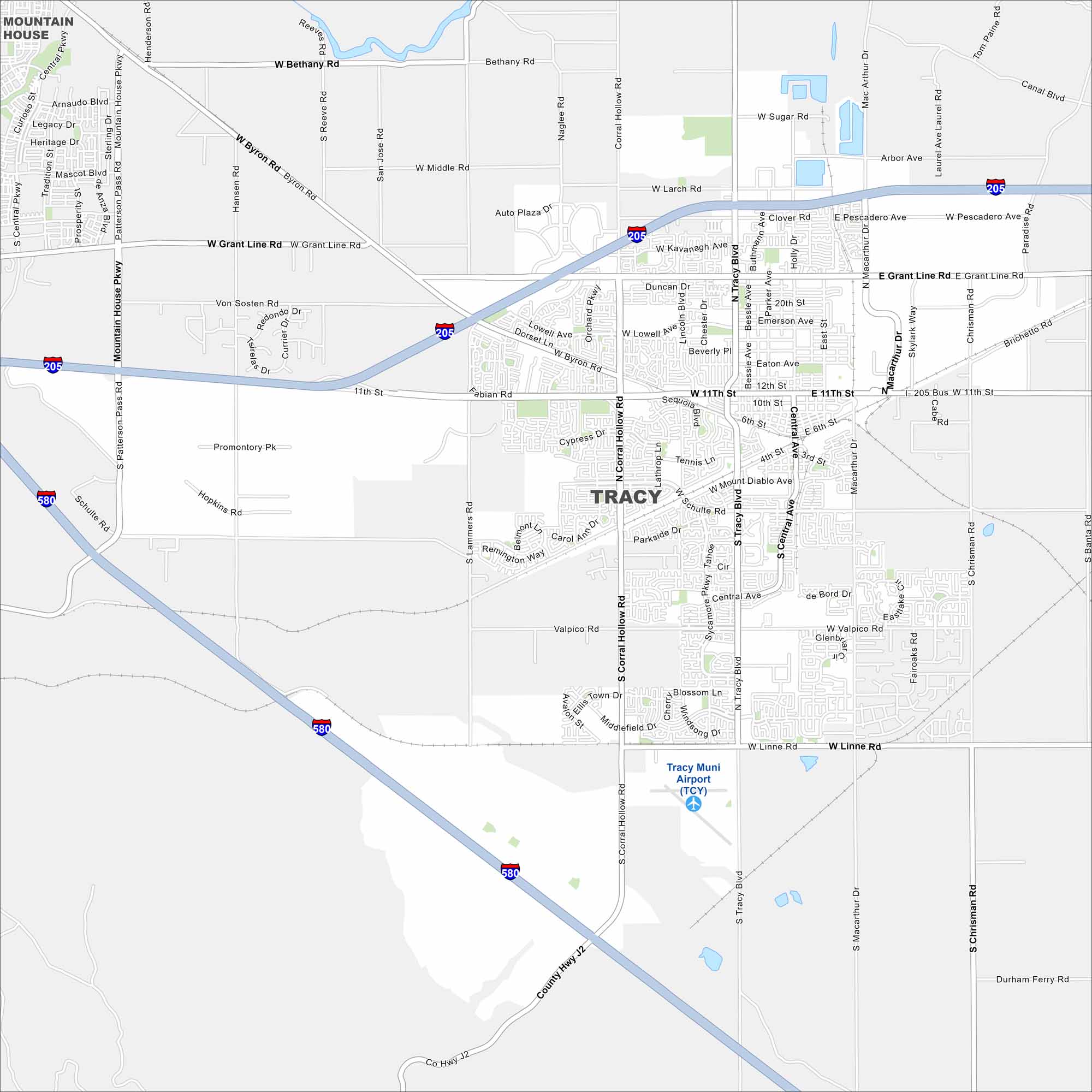 Tracy Map California