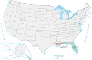 Treaty of Adams-Onis 1819 Map