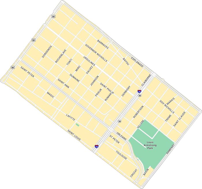 Treme Map New Orleans