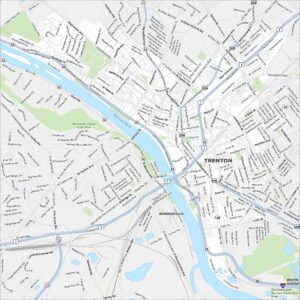Trenton Map New Jersey