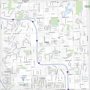 Troy Map Michigan