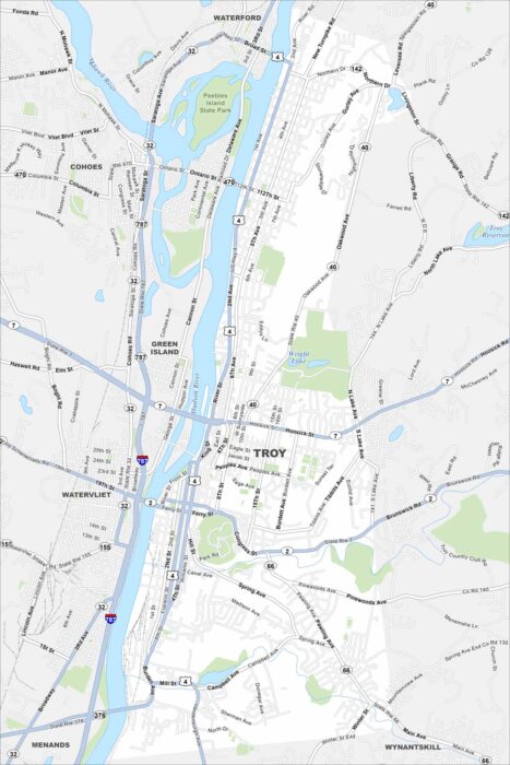 Troy Map New York