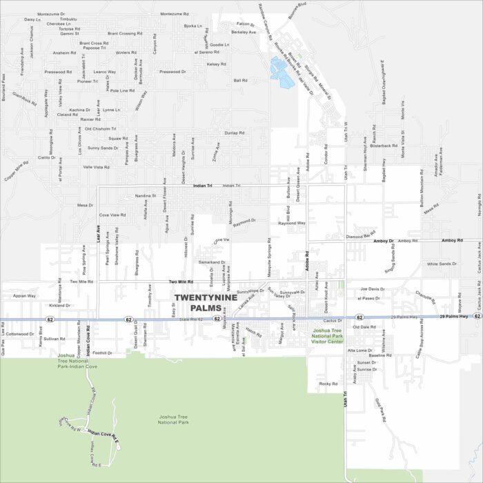 Twentynine Palms Map California