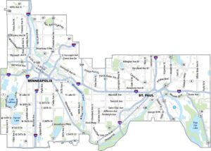 Twin Cities Map