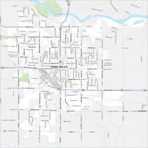 Twin Falls Map Idaho