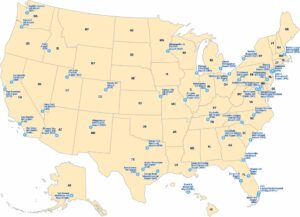 US Airports Map