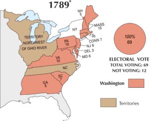 US Election 1789 Map