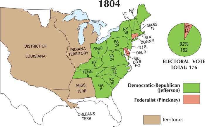 US Election 1804 Map