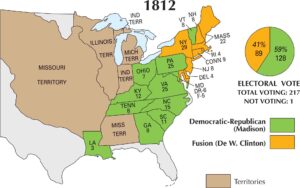 US Election 1812 Map