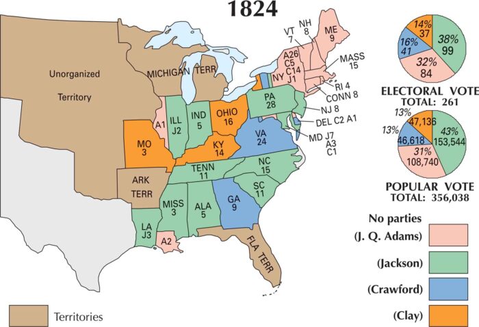 US Election 1824 Map