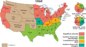 US Election 1860 Map