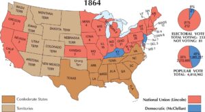 US Election 1864 Map