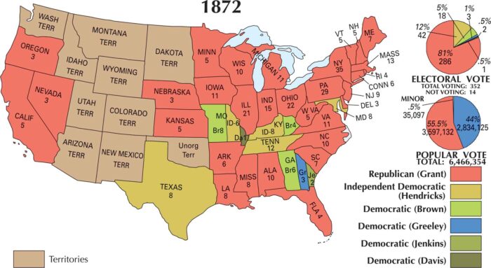 US Election 1872 Map