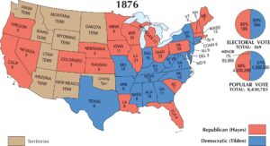 US Election 1876 Map