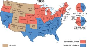 US Election 1880 Map