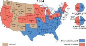 US Election 1884 Map