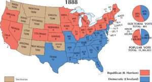 US Election 1888 Map