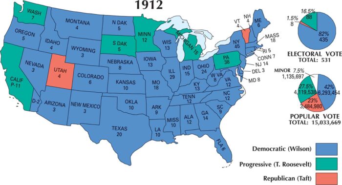US Election 1912 Map