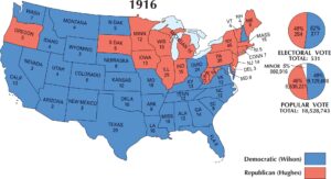 US Election 1916 Map