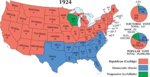 US Election 1924 Map