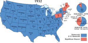 US Election 1932 Map