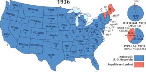 US Election 1936 Map