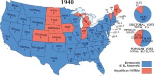 US Election 1940 Map