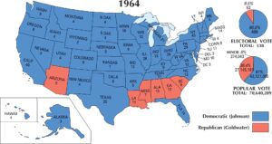 US Election 1964 Map