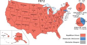 US Election 1972 Map