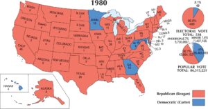 US Election 1980 Map
