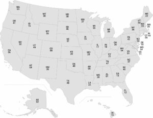 US FIPS Code Map
