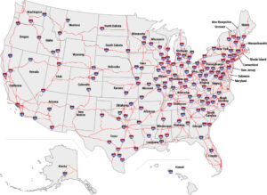 US Interstate Map