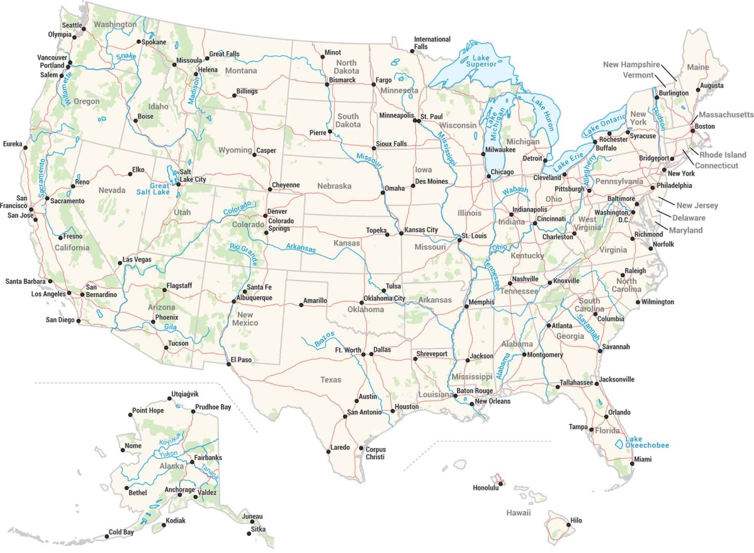 US Airports Map - US Maps