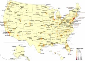 US Population Density Map