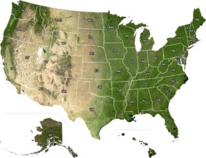 US Satellite Map