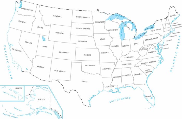 US Simple Map