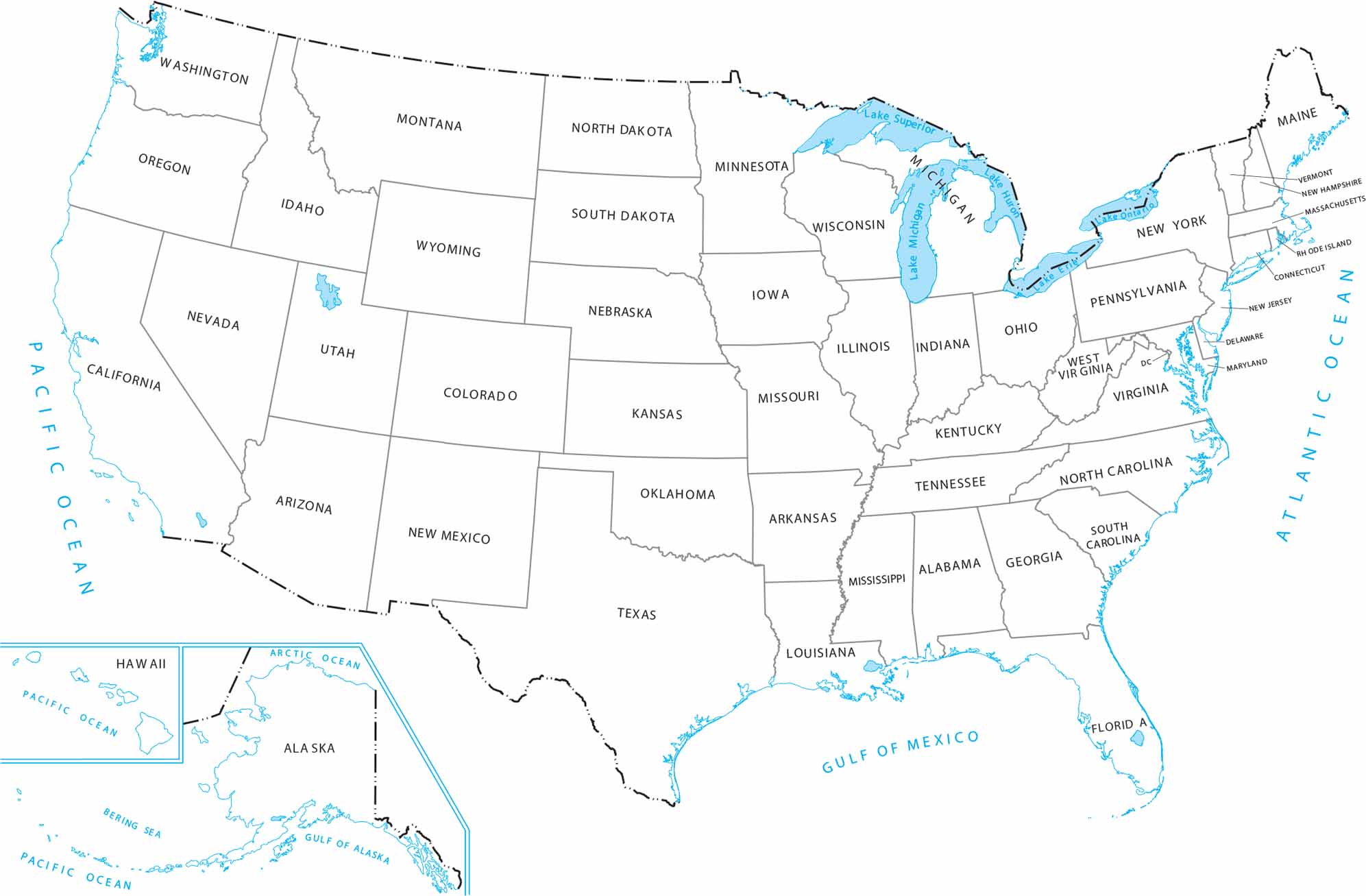 Simple US Map