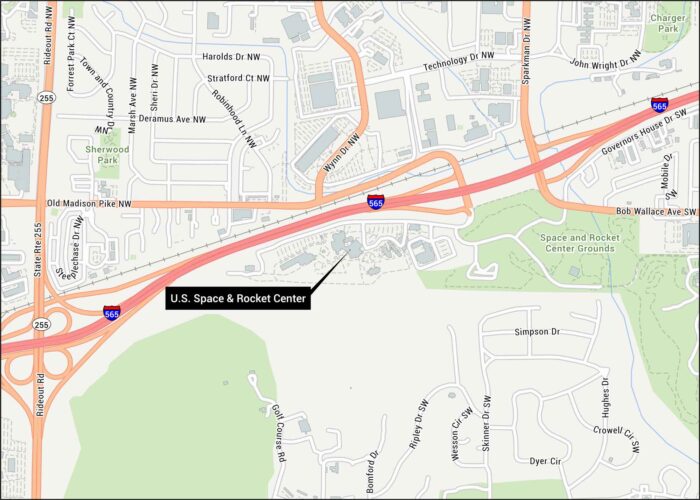 US Space and Rocket Center Map