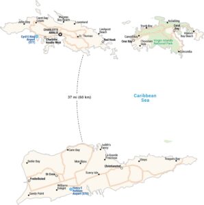 US Virgin Islands Map