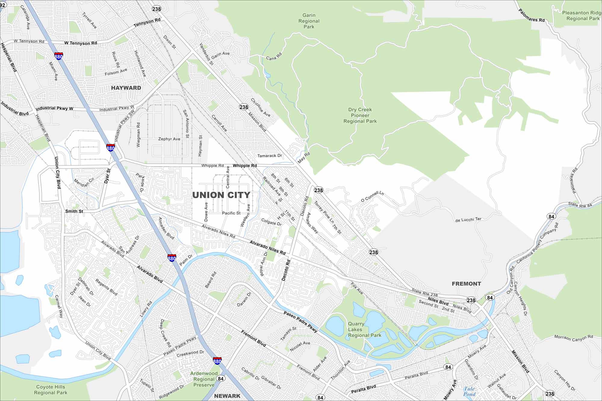 Union City Map California